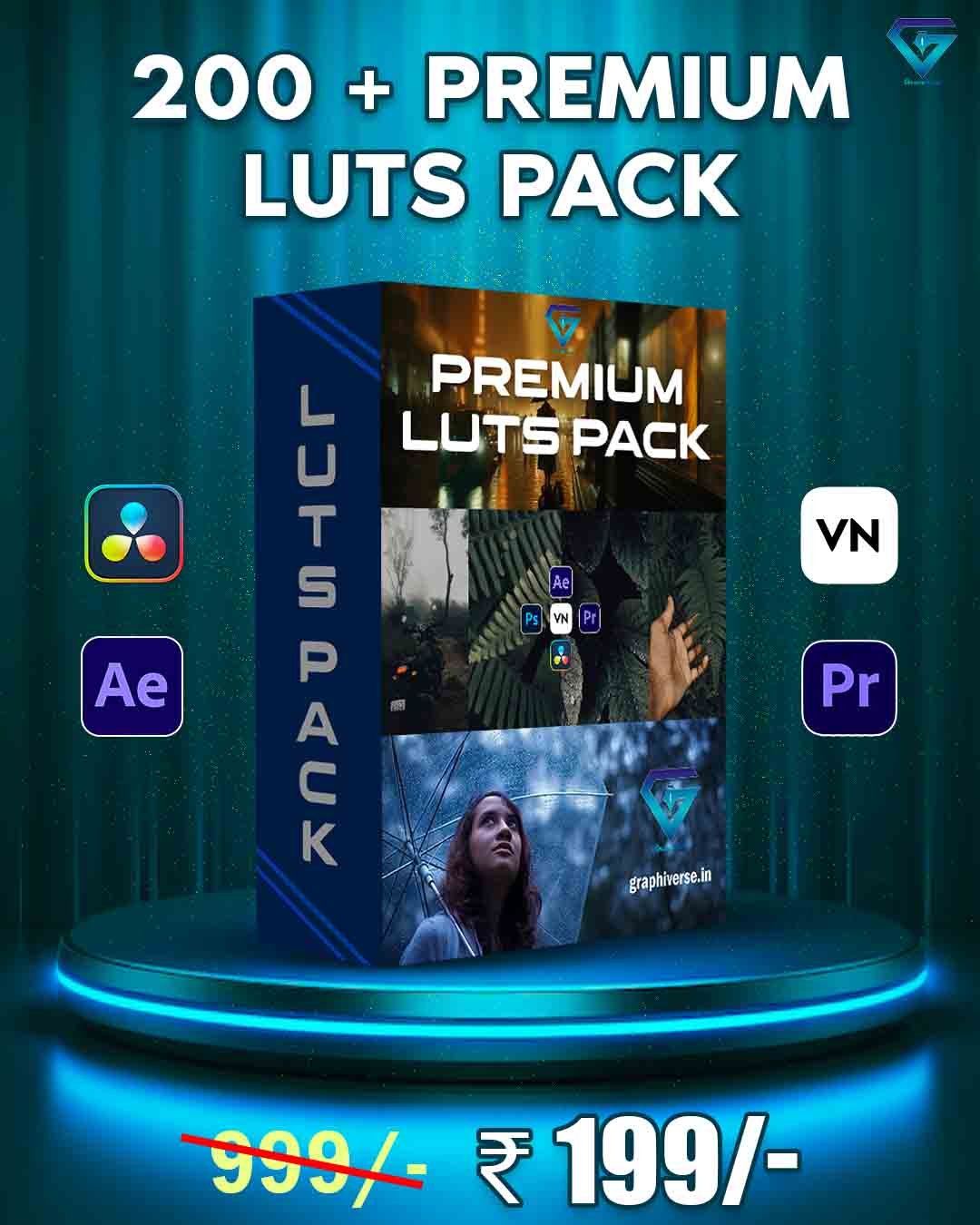 200+ Premium Luts Pack